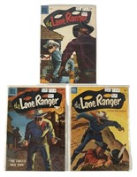 Dell Comics The Lone Ranger 3 Lot 1953-57
