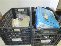 Two Crates of Various Computer, Electronic, Audio