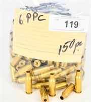 150 Count of Cleaned and Deprimed 6 PPC Brass