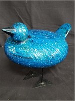 Mid century Raymor Bitossi ceramic duck figurine