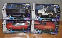 4 Toy Cars in original box