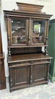 Two Piece Pine Court Cupboard