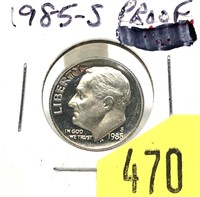 1985-S Proof dime