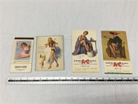 4 vintage pin up paper items
