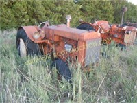 Case L Tractor, wide front, on rubber,