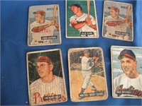 1951 BOWMAN Baseball Cards #5-#23-#27-#25-#29-#28