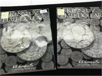 (2) Kennedy Half Dollar Books (43 Coins)