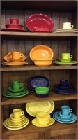 Lg. Collection of Contemp. Fiesta Dishware
