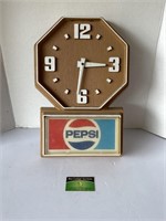 Quartz Pepsi Clock