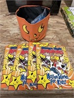 Kids Costume, Halloween Bucket, 5 Coloring Books