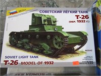 1:35 SOVIET T-26 TANK MODEL