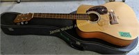 First Act Spruce Top Guitar Mg381 With Hard Case.