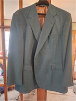 Men's teal green Stafford vintage sports coat 
No