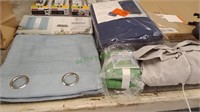 Curtains, garment rack covers, etc