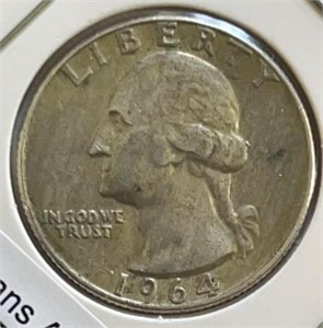 1964D Washington Quarter Silver