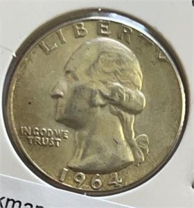 1964 Washington Quarter Silver