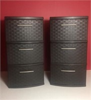 (2) Sterilite Weave (3) Drawer Storage