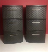 (2) Sterilite Weave (3) Drawer Storage