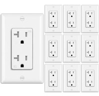 (new)Micmi 10 Pack - 20A Tamper-Resistant Wall