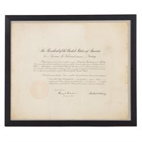 Hoover/Stimson signed document