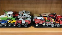Two tray lot of metal die cast toys - 4 x 4‘s,