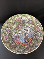 Huge Stunning Asian bowl with ladies and flowers