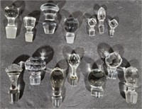 Collection of Vintage Style Glass Stoppers