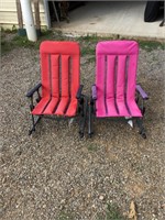 Kids Outdoors Rocking Chairs Folding Lot of 2