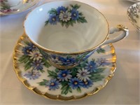 Shafford Hand Painted Tea Cup & Saucer