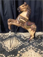 Fabulous antique hand painted standing horse