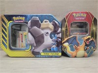 (2) Pokémon Tins w/ Card Packs