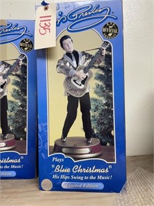 Elec Dancing Blue Christmas Elvis Decanter NIB