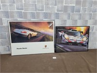 2 Porsche wall art pieces