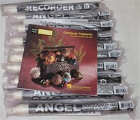 10 Angel Recorders w/ Christmas Music Book