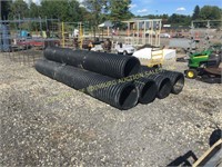 (5) 18" BLACK CULVERT PIPE MISC LENGTHS