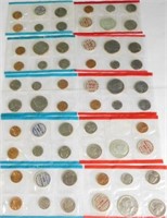 (5) US Mint uncirculated coin sets: 1968, ‘69,