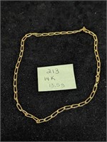 14k Gold 13.5g Necklace