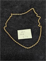 14k Gold 6.7g Necklace