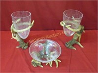 New Antler Style Dish & Candle Holders (Resin)