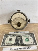 Vintage brass Hectowatts pressure gauge