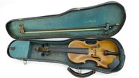 Vintage Czech Stradivarius Replica Child's Violin