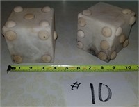 MCM Solid Marble Dice-very cool