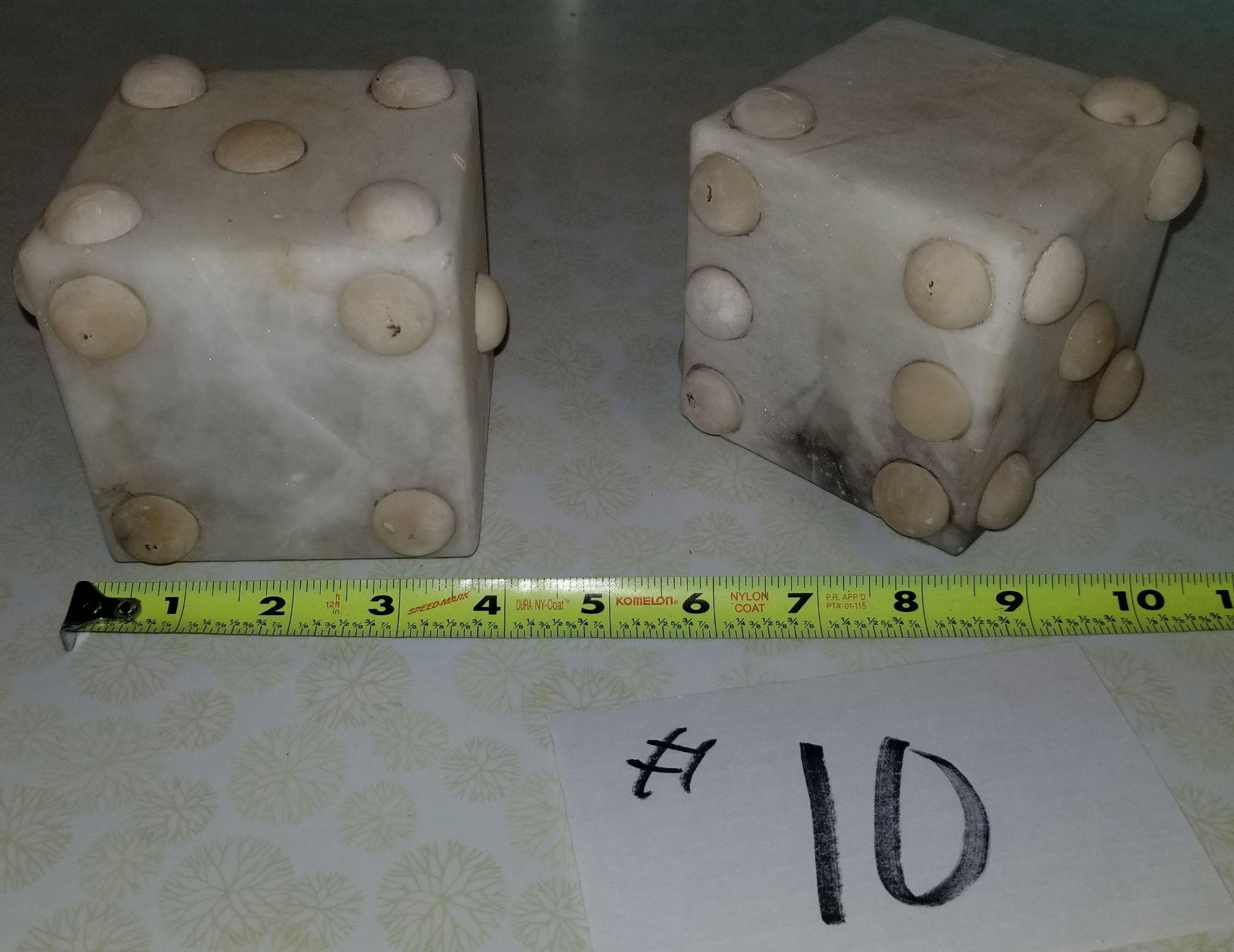 MCM Solid Marble Dice-very cool