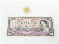 Billet de 10$ du Canada Face du Diable, 1954