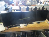 (3) Dell 19" LCD Monitors.