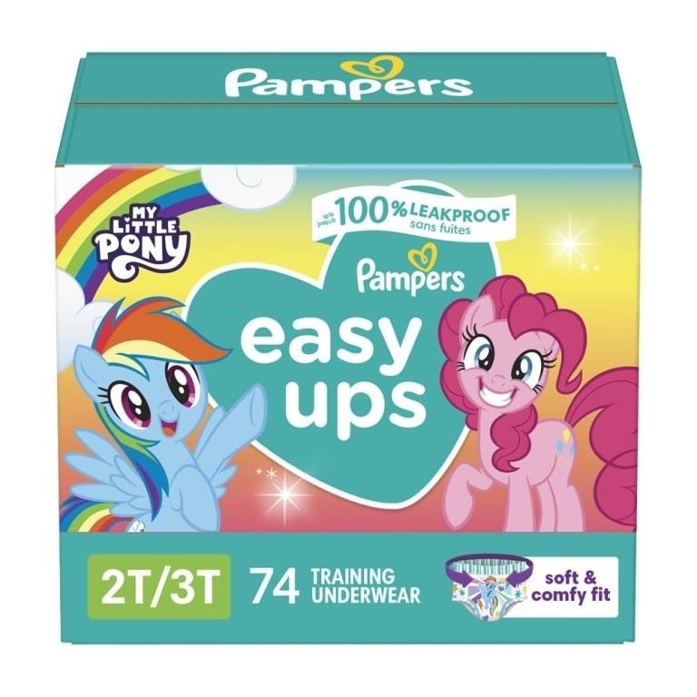 74Pcs Size 2T-3T Pampers Easy Ups Training Pants