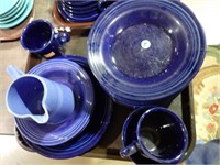 2 TRAYS BLUE FIESTAWARE