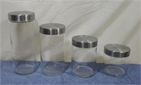 Glass canister set