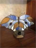 Butterfly stain glass lamp