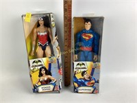 Superman & Wonder Woman action figurines NIB